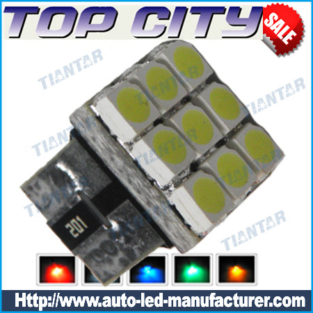 Topcity Newest Euro Error Free Canbus T10 9SMD 3528 Canbus 7LM Cold white - Canbus led